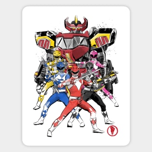 Power Rangers sumi e Magnet